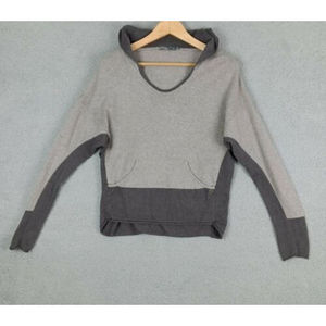 Prana Size S Women's 2-Tone Long Sleeve Gray Hoodie Soft